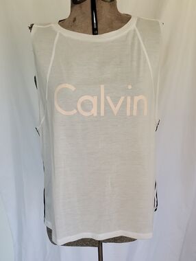 Calvin Klein Performance Tank Top, XL, White